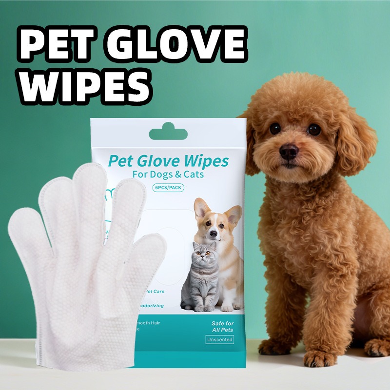 Pet Wipes Gloves No Rinse Cat  - огляд і ціна Pet Supplies Dog Wash