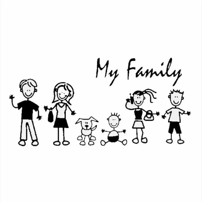 Car Sticker Family Stick Figur - огляд і ціна Pet Supplies Nz