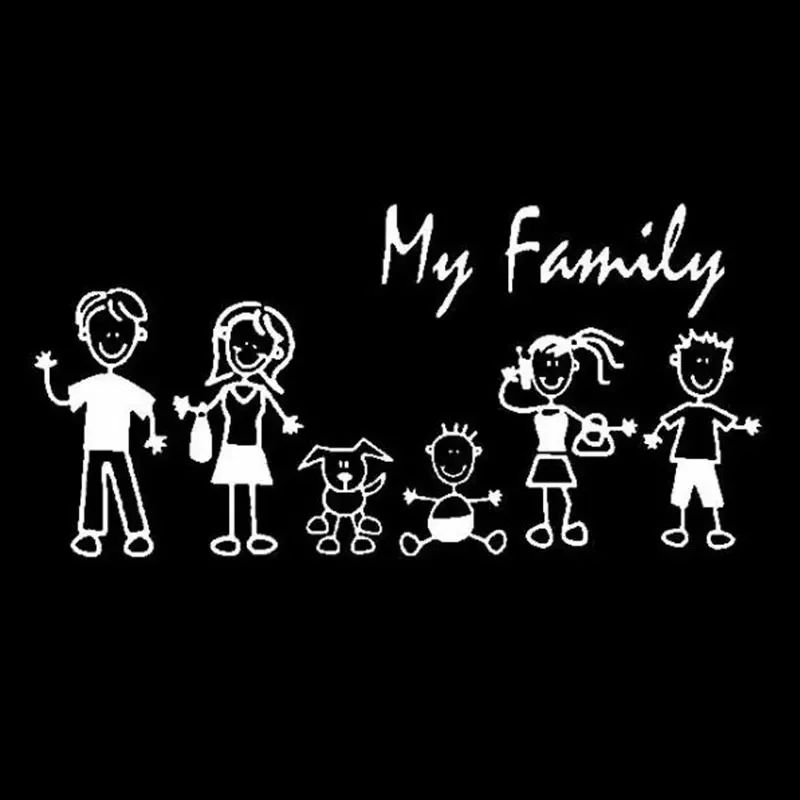Car Sticker Family Stick Figur - огляд і ціна Pet Supplies Nz
