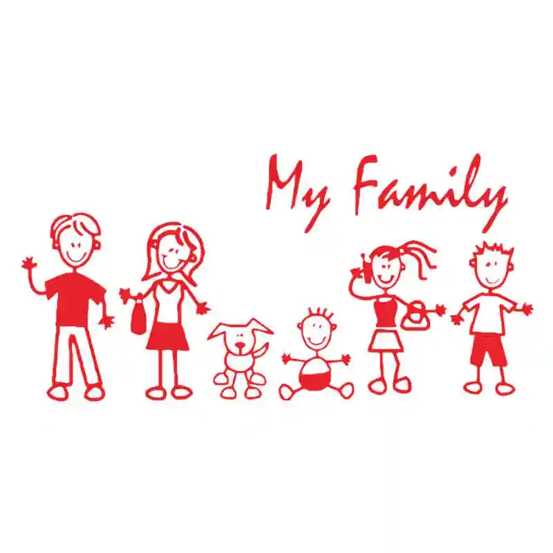 Car Sticker Family Stick Figur - огляд і ціна Pet Supplies Nz